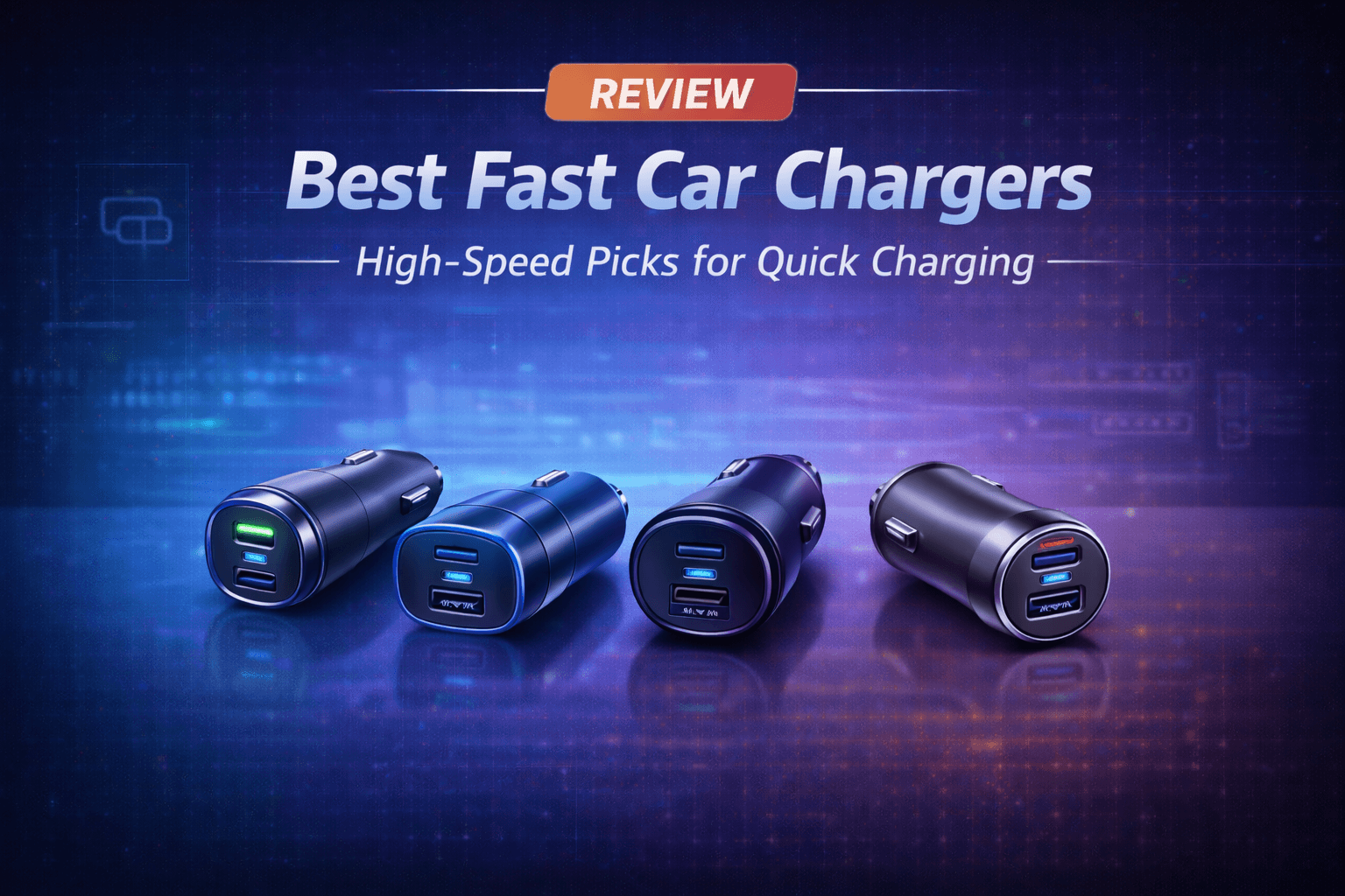 Best fast car charger for iPhone and Android with USB-C and multi-port charging in a car