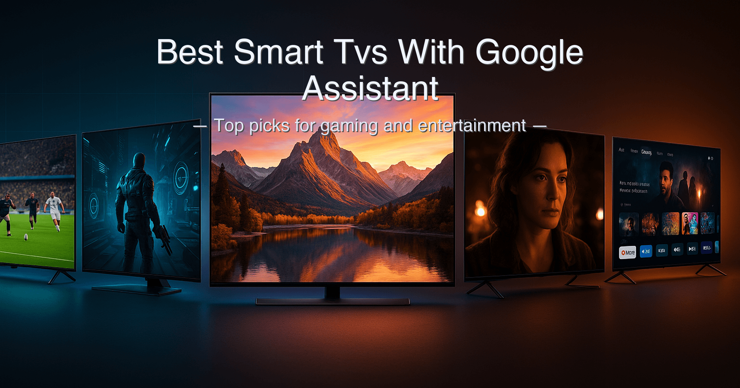 Best smart TVs with Google Assistant for gaming and home entertainment.