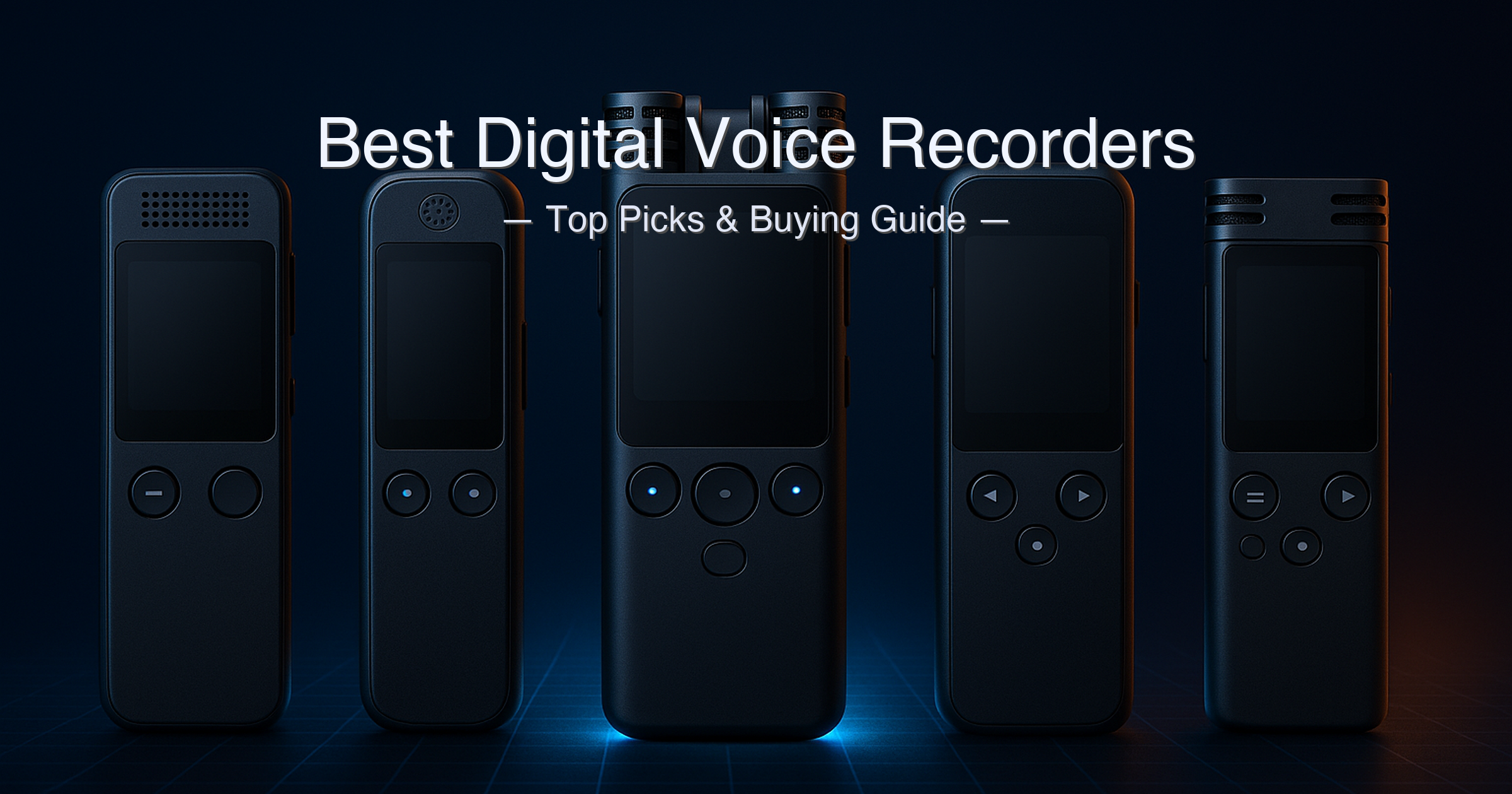 Best digital voice recorders of 2026 — Plaud Note Pro, Pocket AI, Plaud Note, and SIGNALFI lined up side by side showing their ultra-slim credit-card and compact form factors